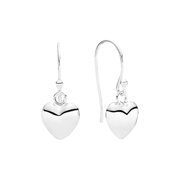 Ørehænger i Sølv med hjerter