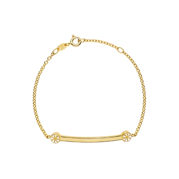 Forgyldt Marguerit armbånd