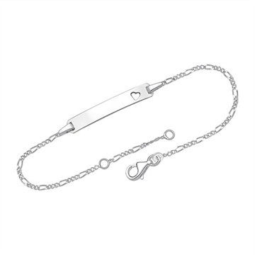 Pigearmbånd i Sølv