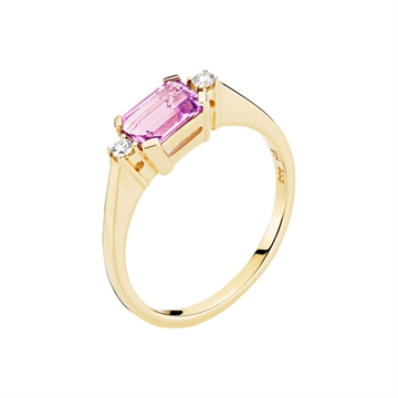 Ring i Guld med ametyst