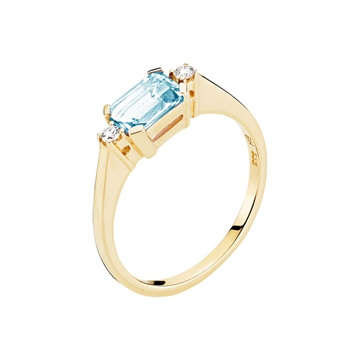 Ring i Guld med topaz
