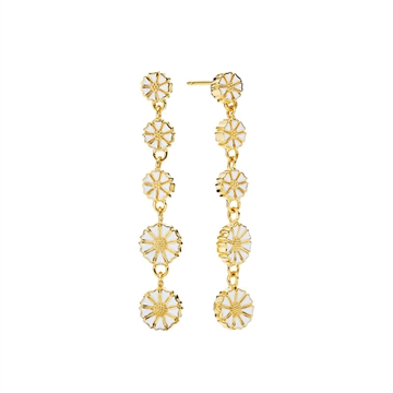 Forgyldte Marguerit ørehænger