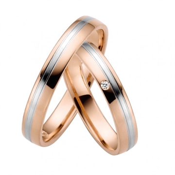 Vielsesringe i Rødguld og Hvidguld