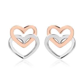 Ørestikker i Sølv med hjerter