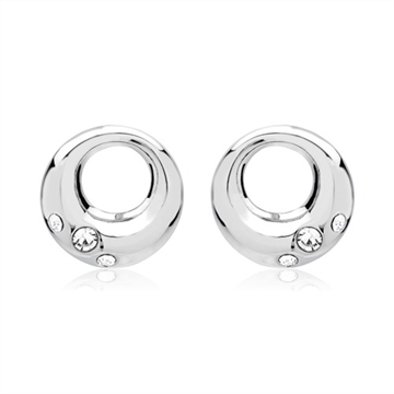 Runde ørestikker i Sølv