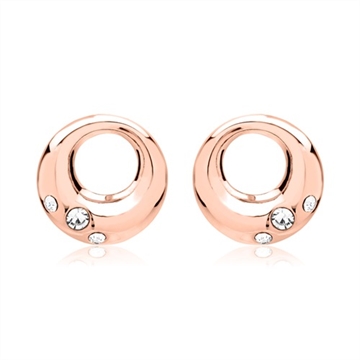 Rosaforgyldte ørestikker i Sølv