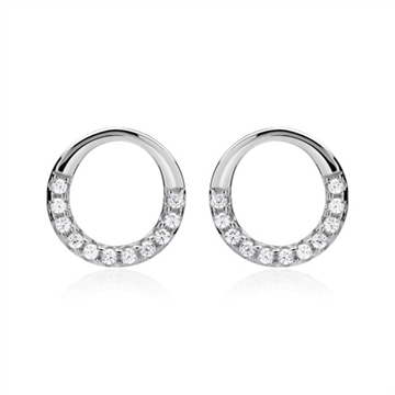 Runde ørestikker i Sølv