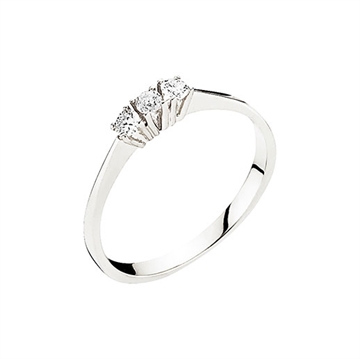 Ring i Hvidguld med diamanter