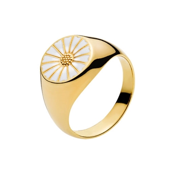 Forgyldt Marguerit ring