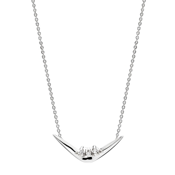 Collier i Hvidguld med diamanter