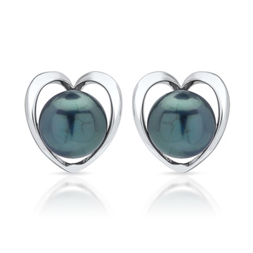 Ørestikker i Sølv med hjerter