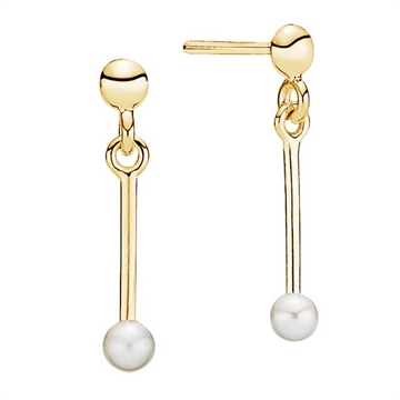 Ørehænger i Guld med perler