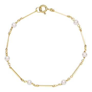 Armbånd i Guld med perler