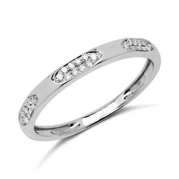 Ring i Hvidguld med diamanter