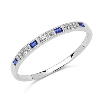 Ring i Hvidguld med diamanter