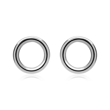 Runde ørestikker i Sølv