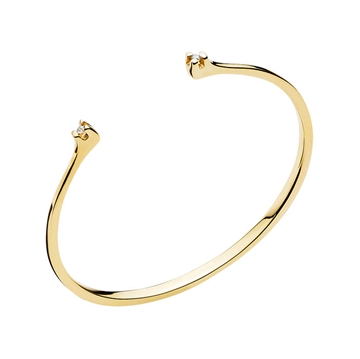 Armring i Guls med diamanter
