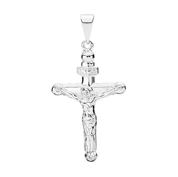 Kors i Sølv med Kristus