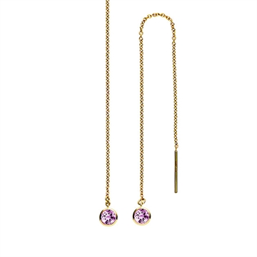 Disko ørehænger i Guld