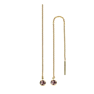 Disko ørehænger i Guld