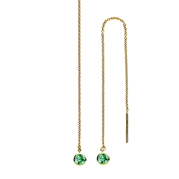 Disko ørehænger i Guld