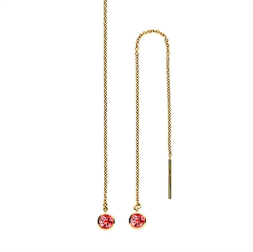 Disko ørehænger i Guld