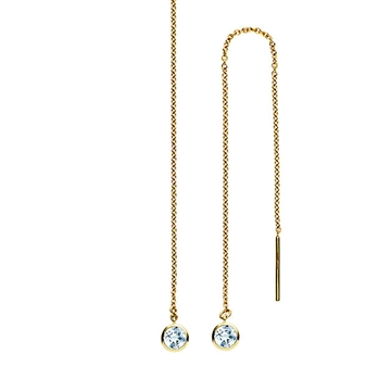 Disko ørehænger i Guld