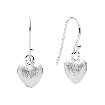 Ørehænger i Sølv med hjerter