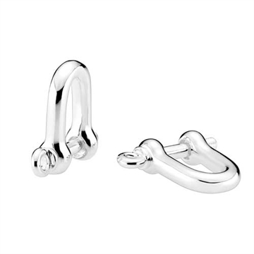 Sjækkel manchetknapper i Sølv