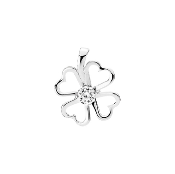 Vedhæng i Sølv med Firkløver