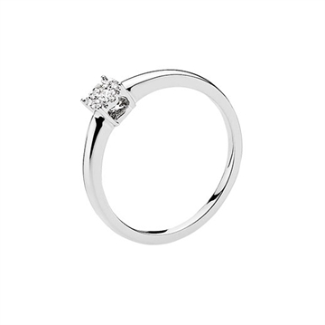 Ring i Hvidguld med diamanter