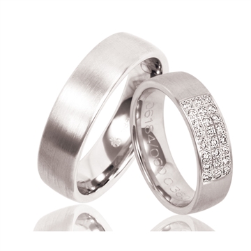 RAUSCHMAYER vielsesringei Hvidguld