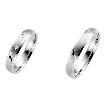 RAUSCHMAYER vielsesringe i Hvidguld