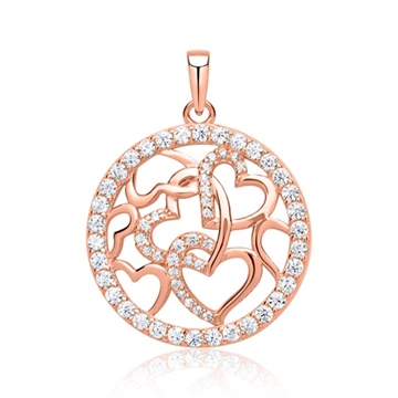 Rundt vedhæng i Sølv