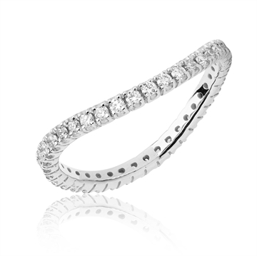 Flawless alliancering i hvidguld