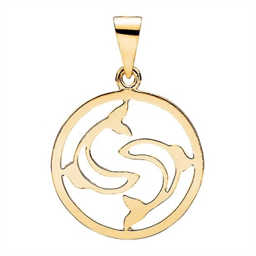 Stjernetegn i Guld med Fisken