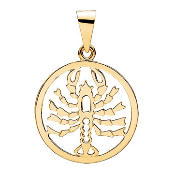 Stjernetegn i Guld med Krebsen