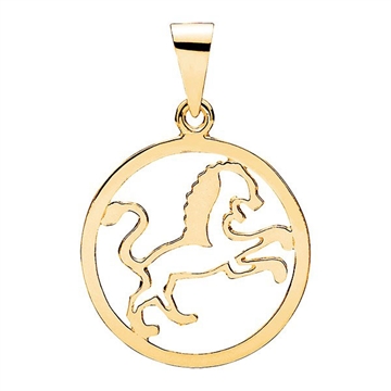 Stjernetegn i Guld med Løven