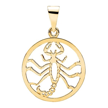 Stjerntegn i Guld med Skorpionen