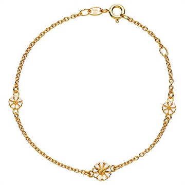 Forgyldt Marguerit armbånd i Sølv