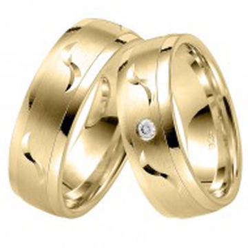 Vielsesringe i 8 kt. Guld