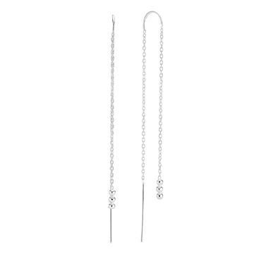 Ørehænger Disko i Sølv