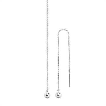 Ørehænger Disko i Sølv