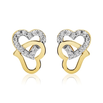 Ørestikker 8 kt. Guld & Hvidguld