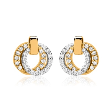 Ørestikker i Guld med ringe