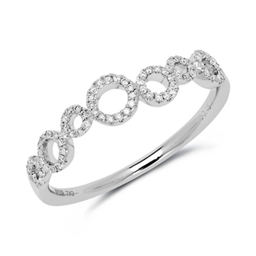 Ring i Hvidguld m. diamanter