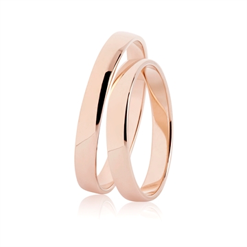 BARTOLI Classic vielsesringe rosaguld