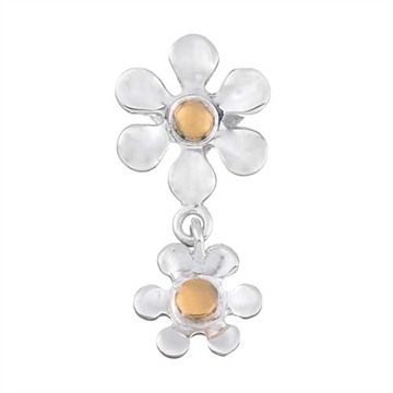 Vedhæng i Sølv m. blomster