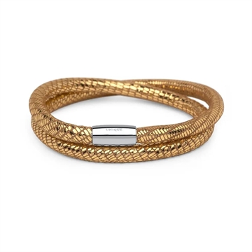 Forgyldt Læderarmbånd