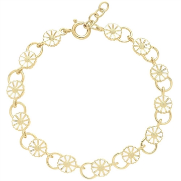 Forgyldt Marguerit armbånd 